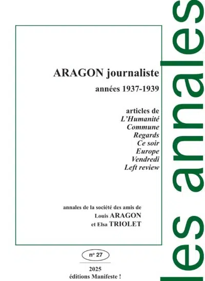 Annales N 27 Aragon journaliste